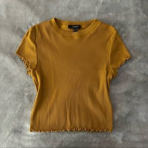 Mustard Crop Top